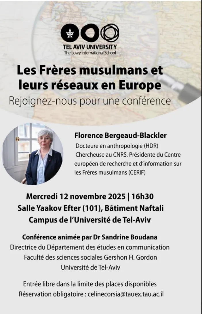 Conférence à l'Université de Tel Aviv