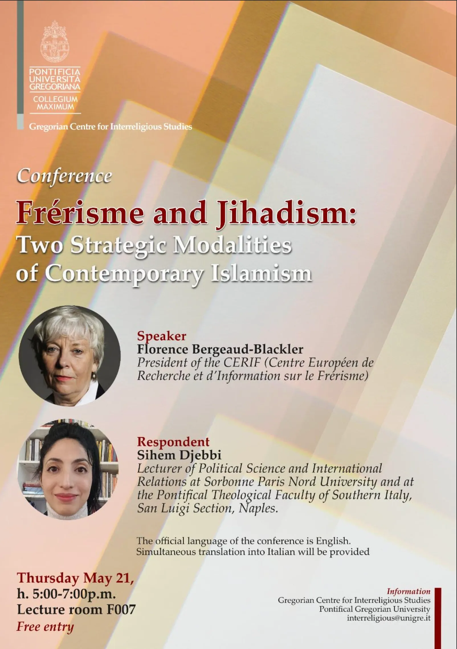 Conférence — Frérisme and Jihadism: Two Strategic Modalities of Contemporary Islamism