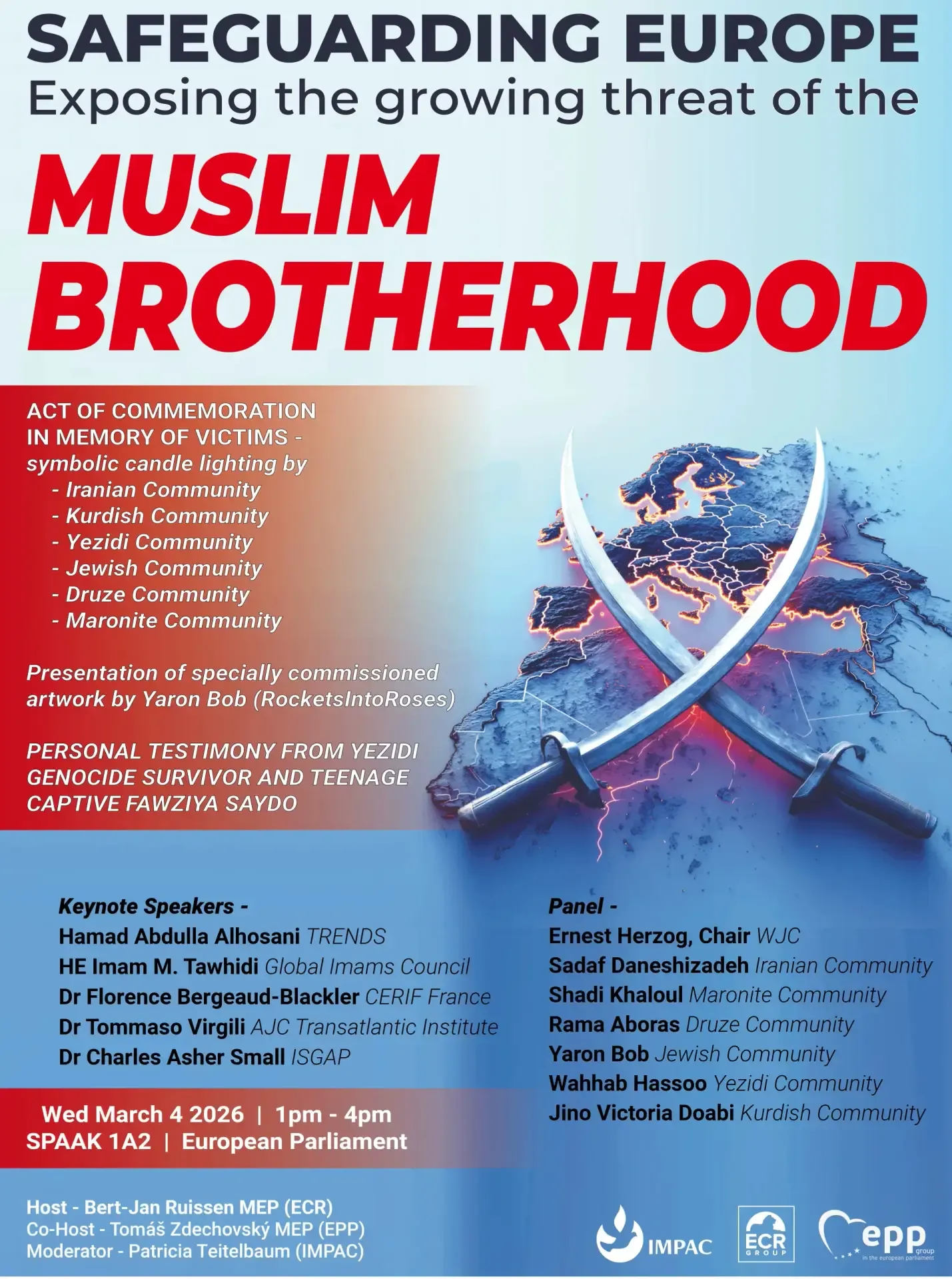 Safeguarding Europe – exposing the growing threat of the Muslim Brotherhood Conference - European Parliament Brussels 