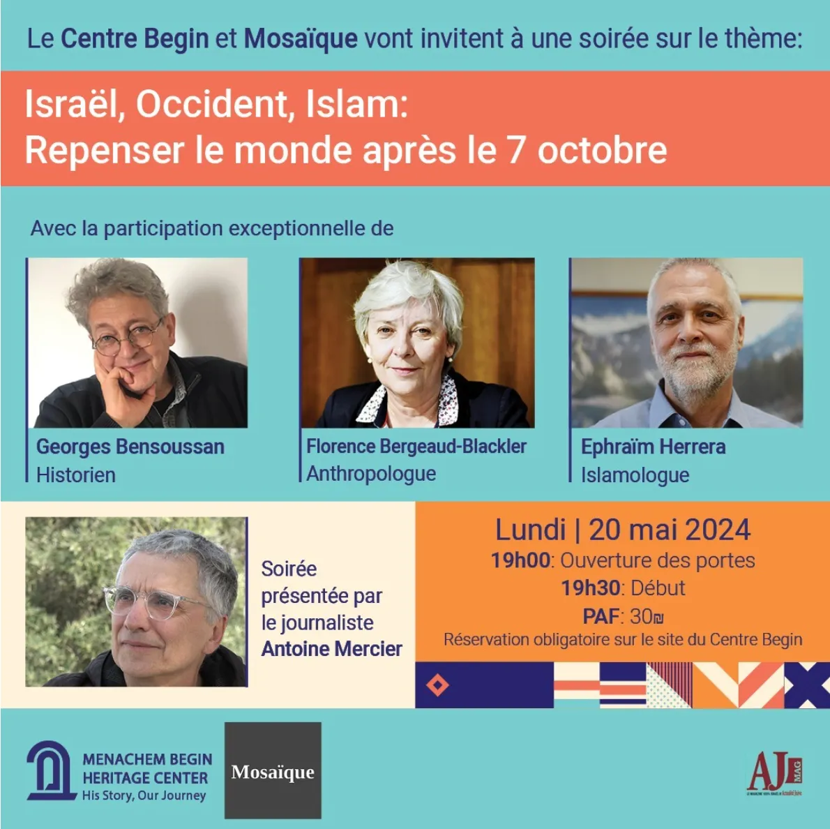 JERSUSALEM  Israël, Occident, Islam : repenser le monde après le 7 octobre