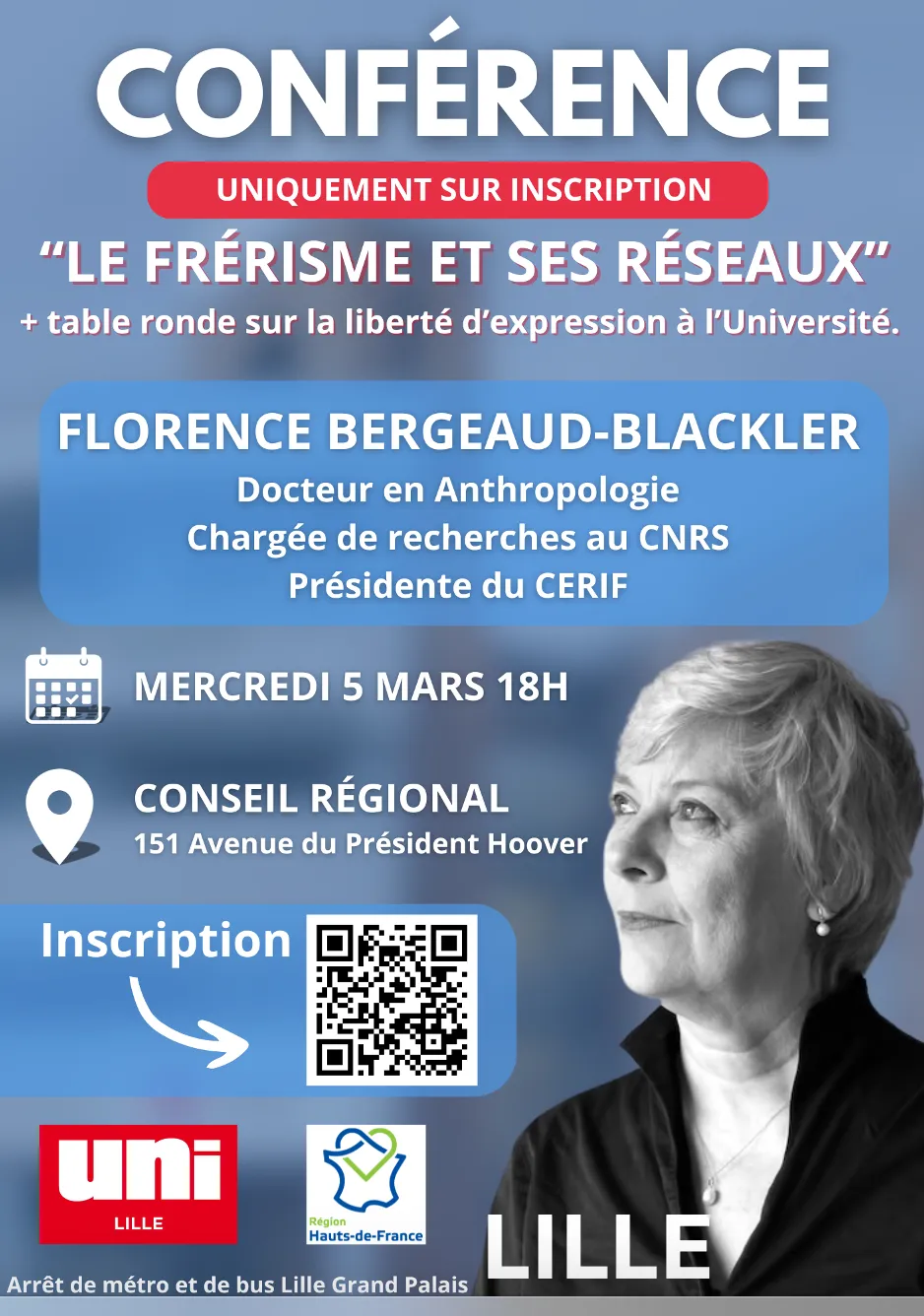 LILLE Conférence Le Frérisme par F.Bergeaud-Blackler