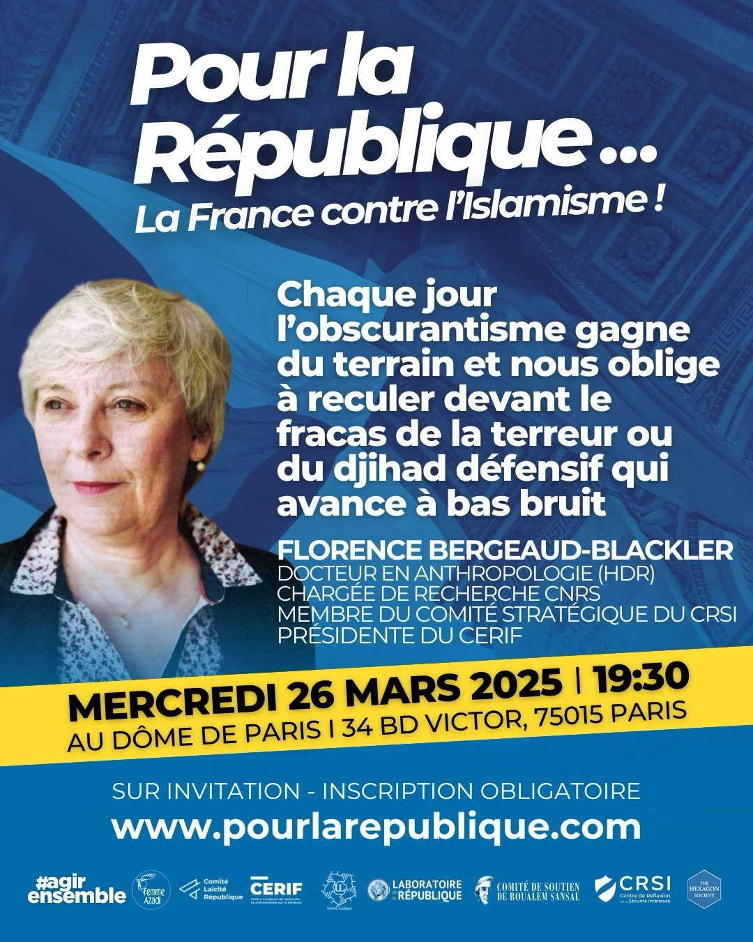 Pour la République, la France contre l'islamisme