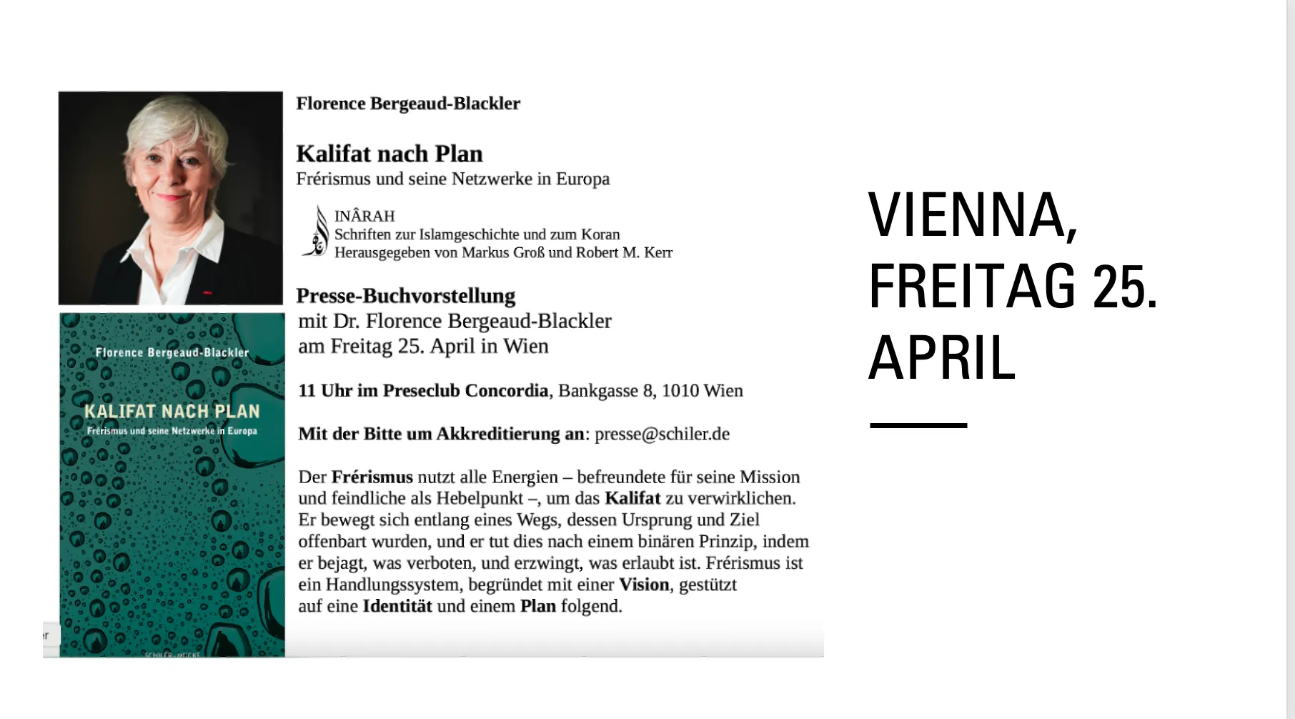 Vienna - Presse-Buchvorstellung